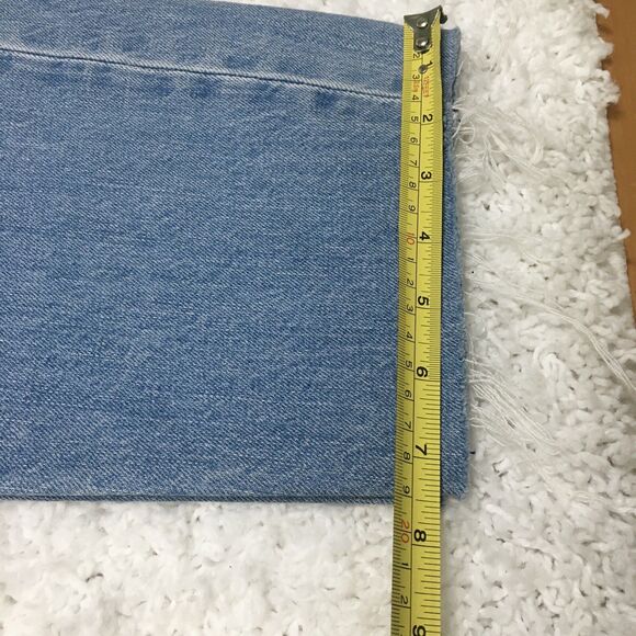 J Brand Wynne Jeans Women 30 High Waist Crop Straight Leg Distressed Raw Hem - Picture 13 of 13